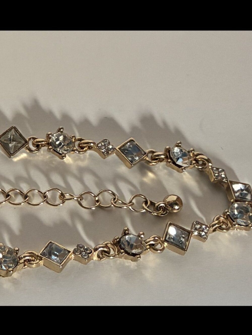 Silver Plated Rhinestone Necklace - Picture 3 of 8
